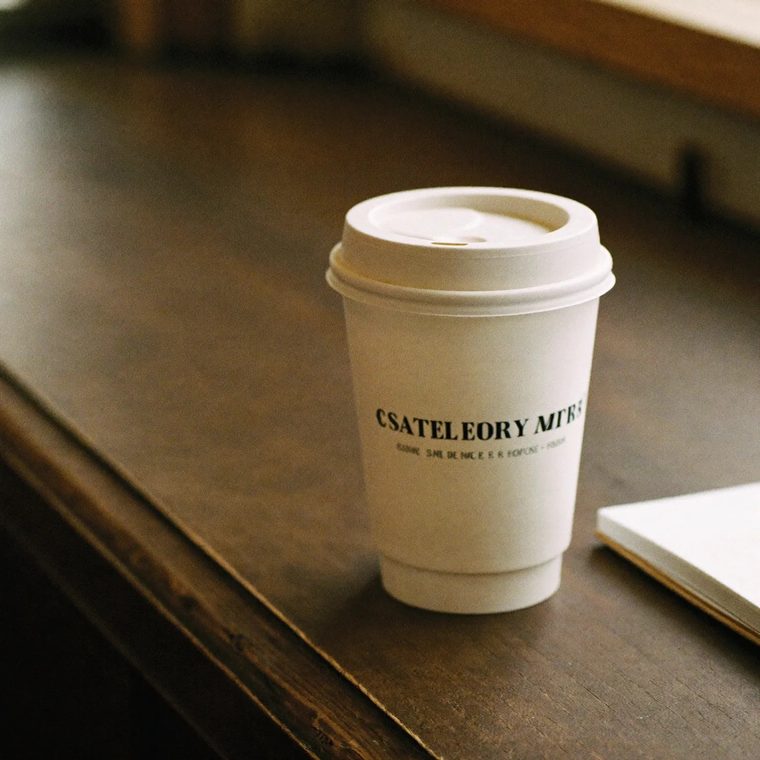 A takeaway coffee