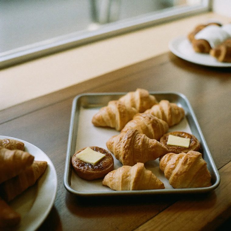 Pastries on the counter