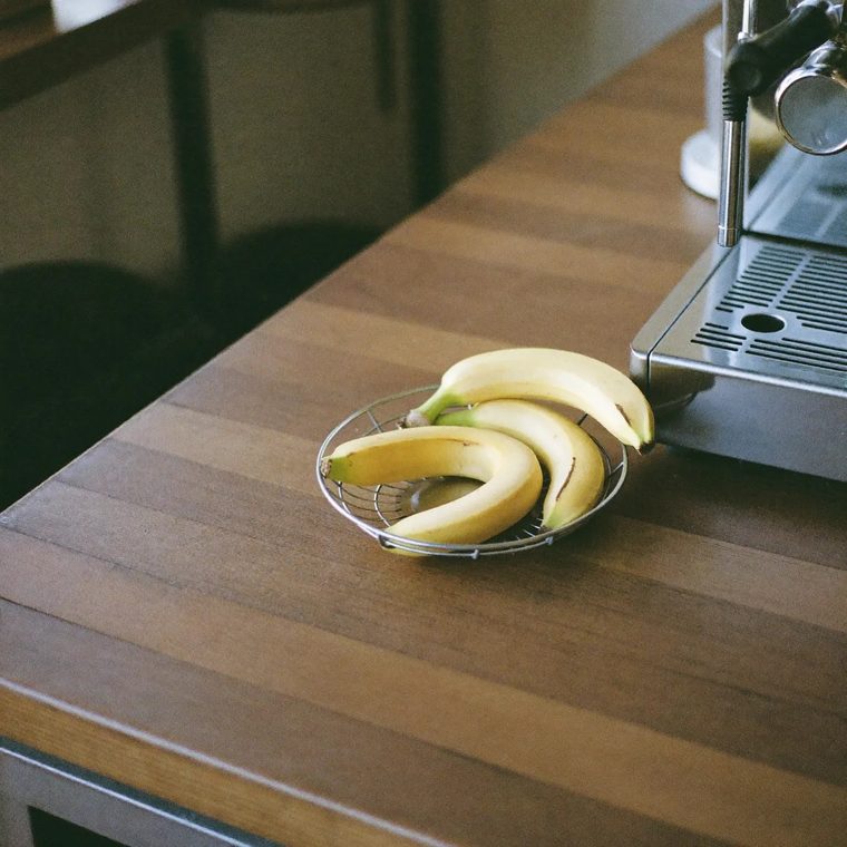 Bananas on the counter